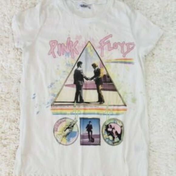 Lauren Moshi Pink Floyd Fringe Boho Tshirt - Picture 6 of 6